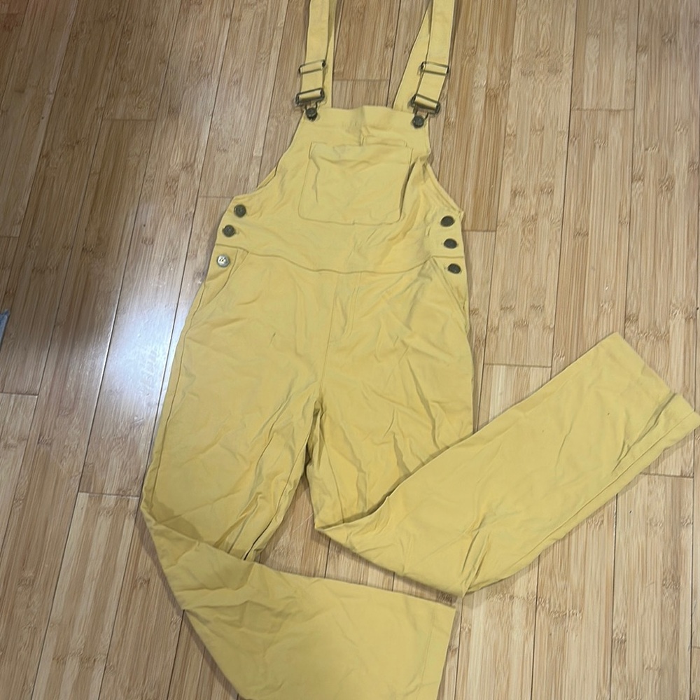 Wild Rye Elorie Technical Overalls in Rustic Yellow